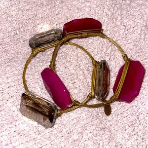 Bourbon and bowties crystal bracelets